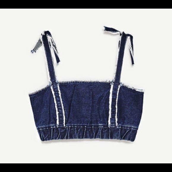 Zara TRF x IX’D Makers Denim Summer Crop Top - Picture 4 of 15
